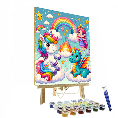 Whimsical Fantasy Creatures Painting By Numbers Kit