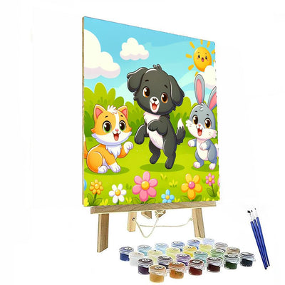 Playful Pets Adventure Paint By Color