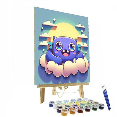 Cuddly Monster Pillow Number Painting