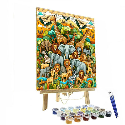 Wondrous Safari Expedition Paint By Numbers Kits