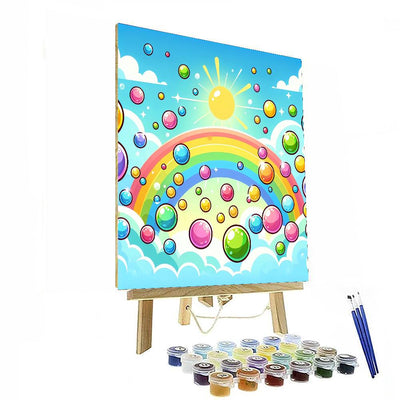 Bubbles And Rainbows Paint By Numbers Art