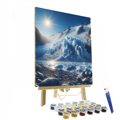 Glistening Glacier Painting Number Kit