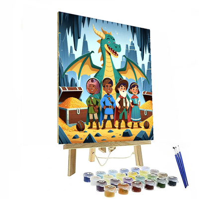 Dragon's Hidden Treasure Painting By Numbers Kit