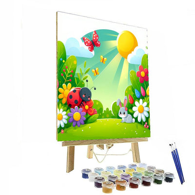 Garden Of Playful Critters DIY Paint By Numbers