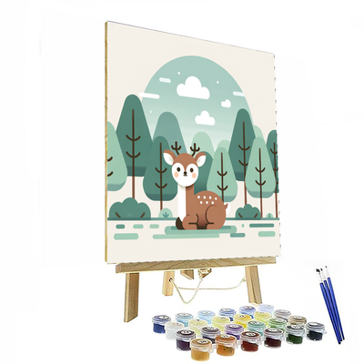 Nature's Deer Painting By Numbers Kit