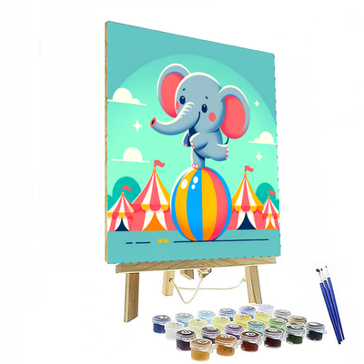 Circus Elephant Fun Paint By Color