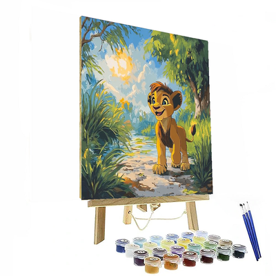 Simba Jungle Safari Room Accent - Disney Inspired Paint By Numbers Art