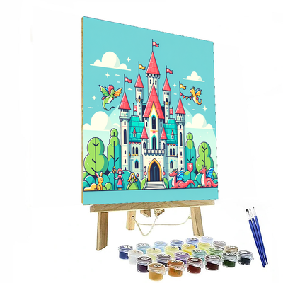 Fantasy Fairy Tale Castle Number Painting