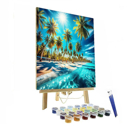 Tropical Paradise Hideaway Painting By Numbers Kit