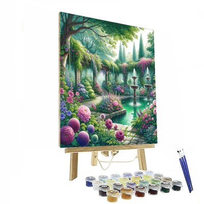 Secluded Garden Sanctuary Paint By Color