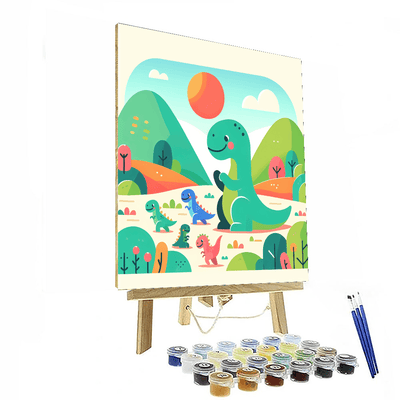 Adventure In Dino Valley Numbered Painting Kits