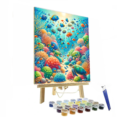 Underwater Fantasy Scene Paint By Numbers Kits