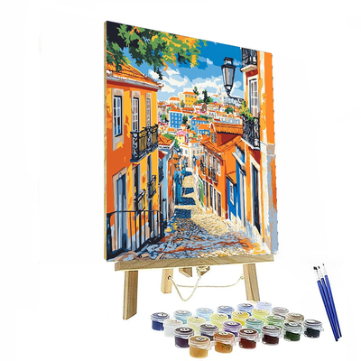 Lisbon's Alfama District - Portugal Paint By Numbers Kits