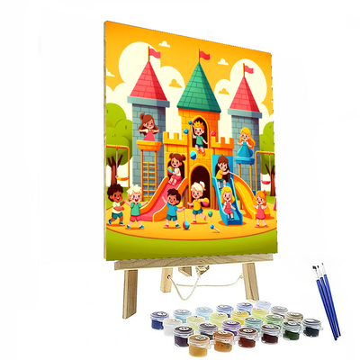 Fantasy Castle Playground Painting By Numbers Kit