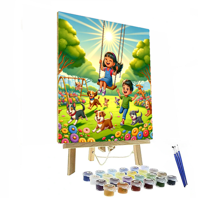 Sunny Park Day Paint By Numbers Kits