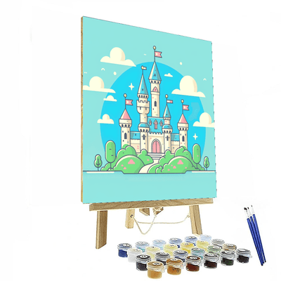 Fantasy Castle Realm Painting By Numbers Kit