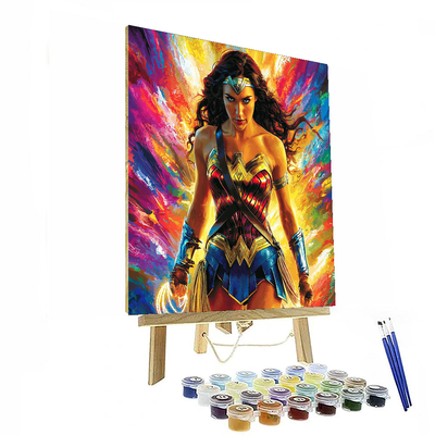 Gal Gadot: The Empowering Wonder Woman Painting Number Kit