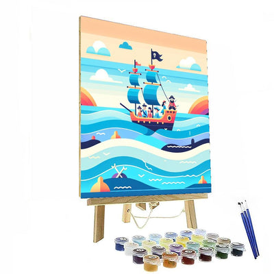 Seaside Pirate Adventure Paint By Color