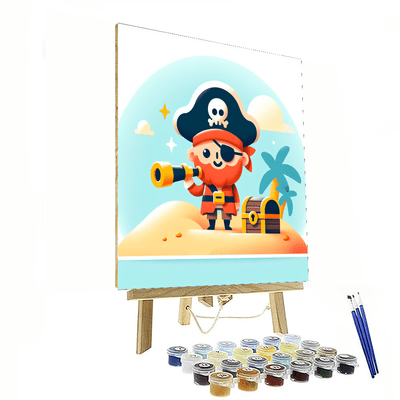 Quirky Pirate Treasure Hunt Painting Number Kit