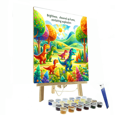 Daring Dino Race Paint By Numbers Kits