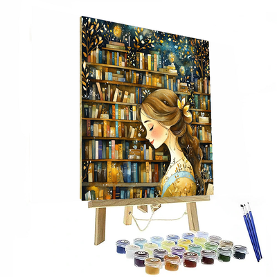 Belle's Library Adventure - Disney Inspired Painting Number Kit