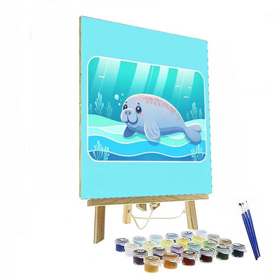 Majestic Manatee Painting By Numbers Kit