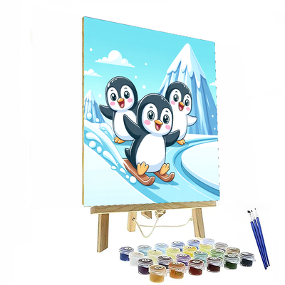 Penguin Playground Painting By Numbers Kit