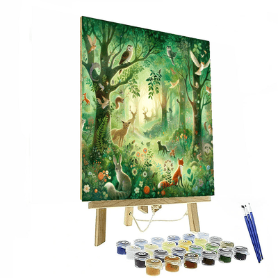 Mystic Forest Creatures Paint By Color