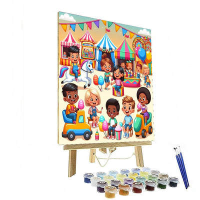 Sunny Carnival Fun Paint By Numbers Art