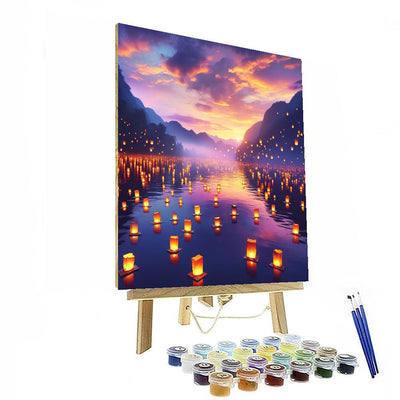 Twilight Lantern Festival Numbered Painting Kits