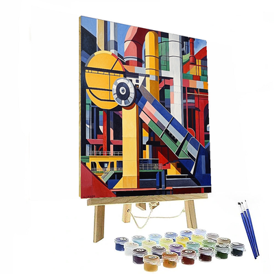 Fernand Léger Inspired Industrial Revolution Vision  Paint By Numbers Art