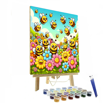 Buzzy Bees And Blooms DIY Paint By Numbers