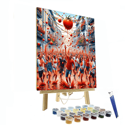 La Tomatina - Buñol, Spain Paint By Color