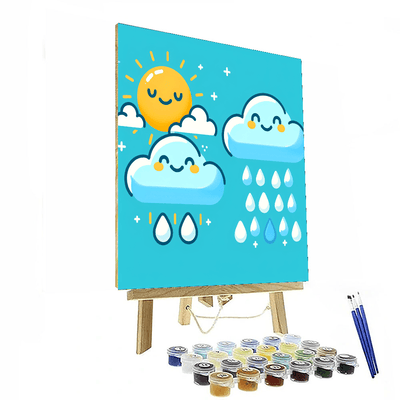 Gentle Cloud Friends Number Painting