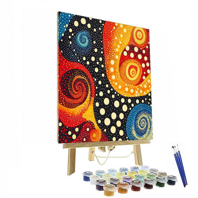 Yayoi Kusama Inspired Kaleidoscopic Harmony  Paint By Number