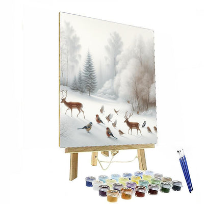 Winter Wildlife Paint By Numbers Art