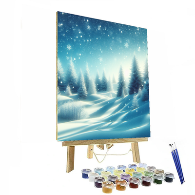 Breathtaking Winter Wonderland Painting By Numbers Kit