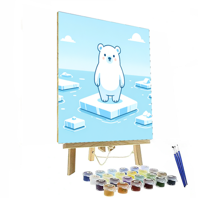 Polar Bear's Icy Kingdom DIY Paint By Numbers