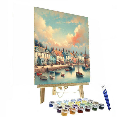 Seaside Village Serenity DIY Paint By Numbers