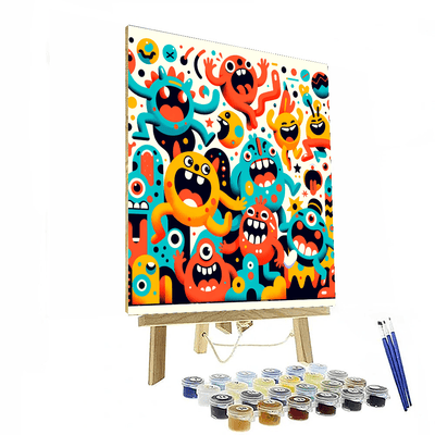 Funny Monsters Paint By Number