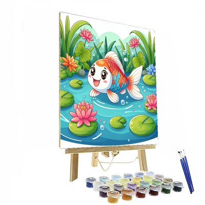 Joyful Koi Fish Paint By Numbers