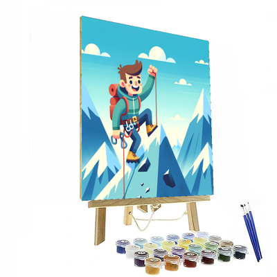 Adventurous Mountain Climber Numbered Painting Kits