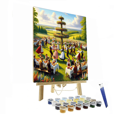 Midsummer Festival - Sweden Painting By Numbers Kit