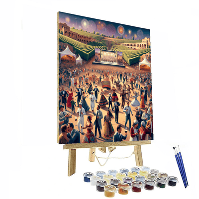 Grapes And Wine Festival - Argentina Paint By Numbers Kits