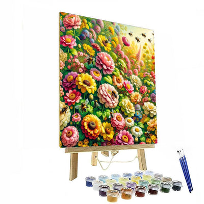 Vibrant Flowering Garden Paint By Numbers Kits