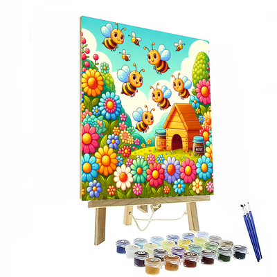 Buzzy Bee World Paint By Numbers Art