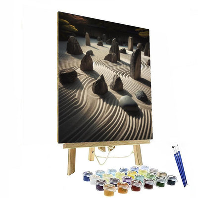 Zen Rock Garden Serenity Paint By Numbers Art