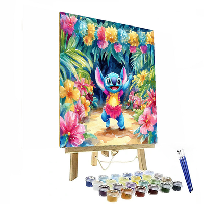 Stitch's Hawaiian Luau - Disney Inspired Painting Number Kit