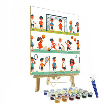 Sports Star Heroes Paint By Numbers