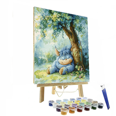 Eeyore's Relaxing Day - Disney Inspired Paint By Color